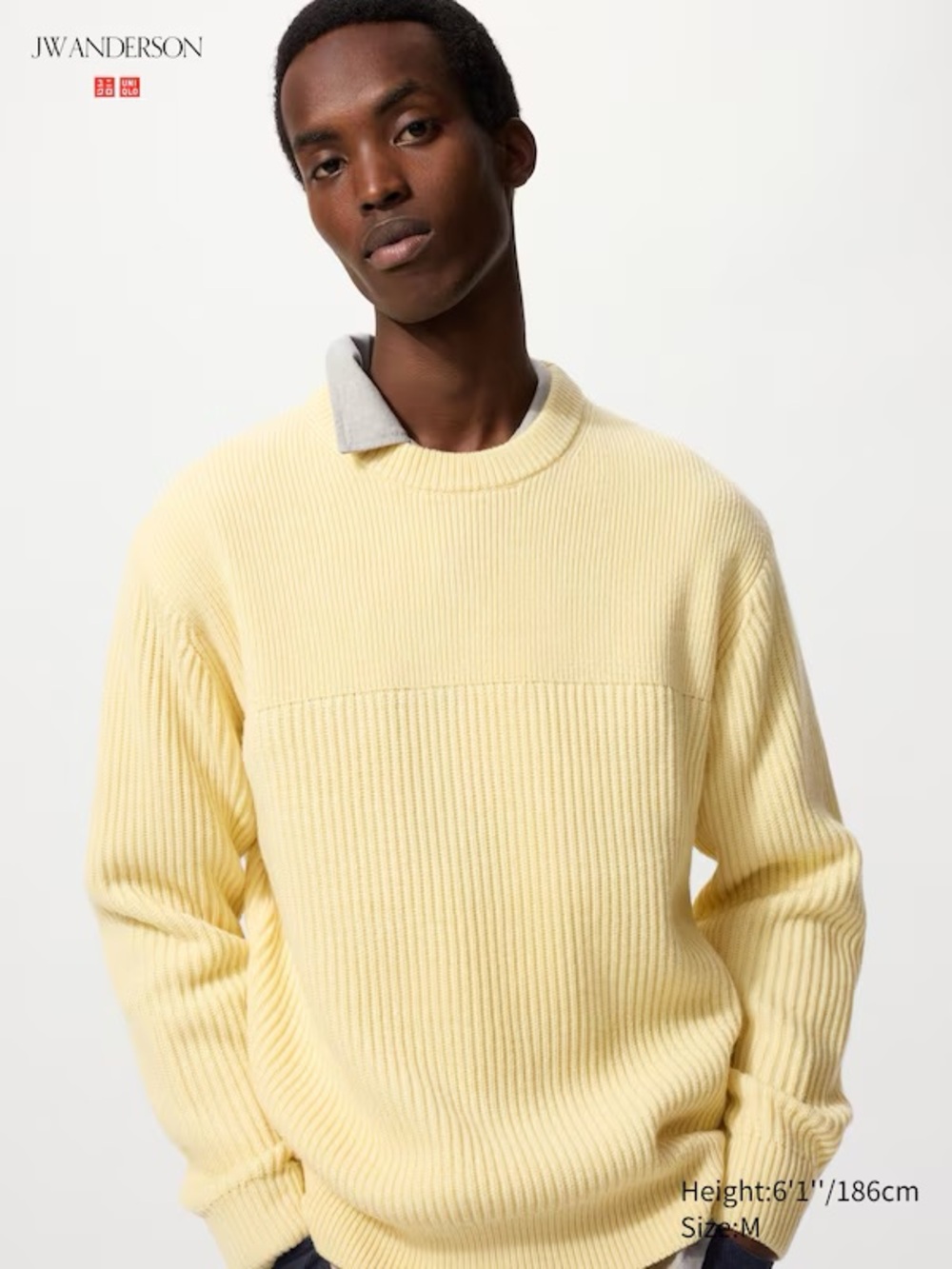 NEW JW ANDERSON Men’s Ribbed Crew Neck Sweater Sz L